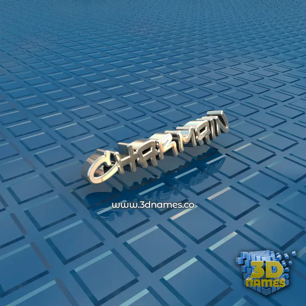 charmain in Blue Bling style - 3D name wallpaper