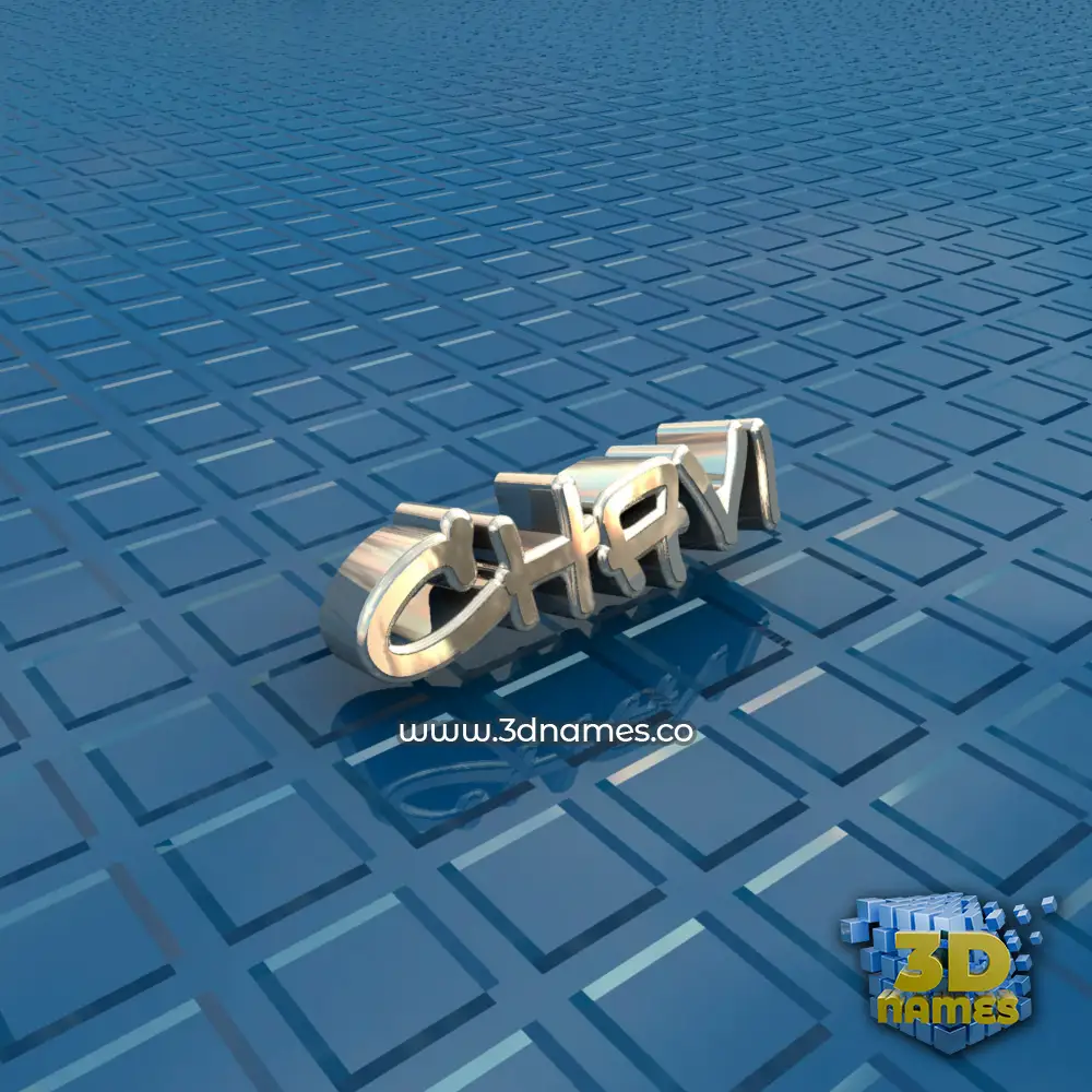 chavi in Blue Bling style - 3D name wallpaper