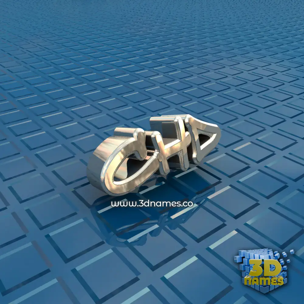 chd in Blue Bling style - 3D name wallpaper