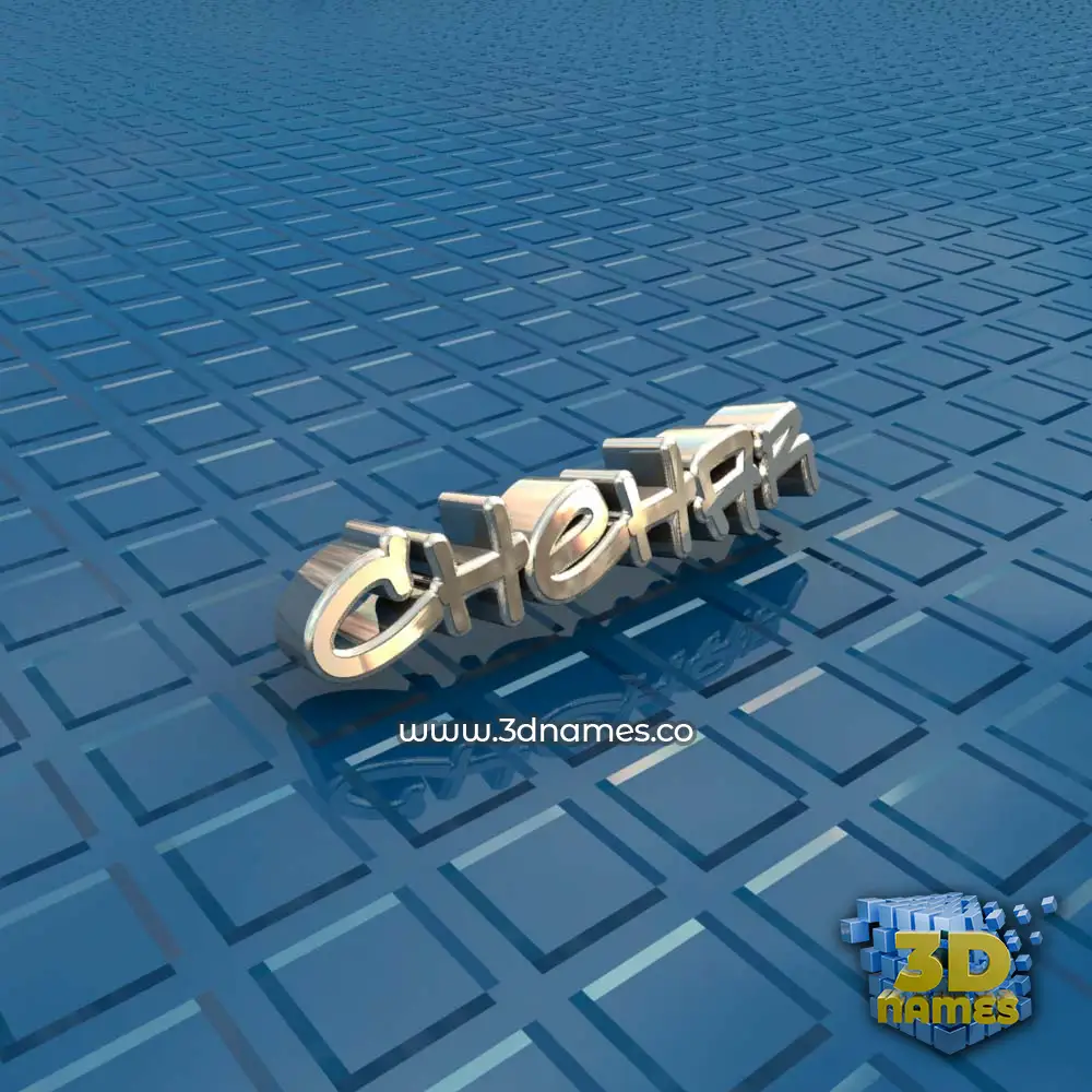 chehar in Blue Bling style - 3D name wallpaper