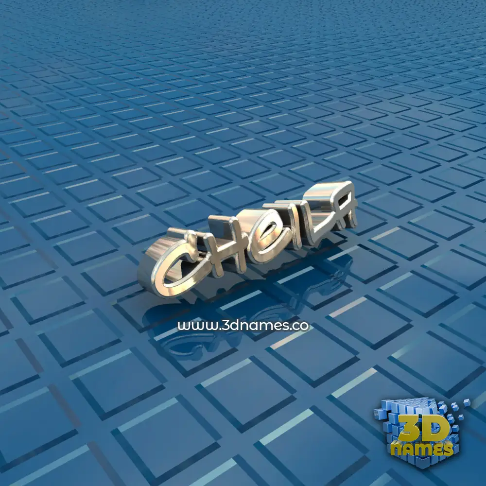 cheila in Blue Bling style - 3D name wallpaper