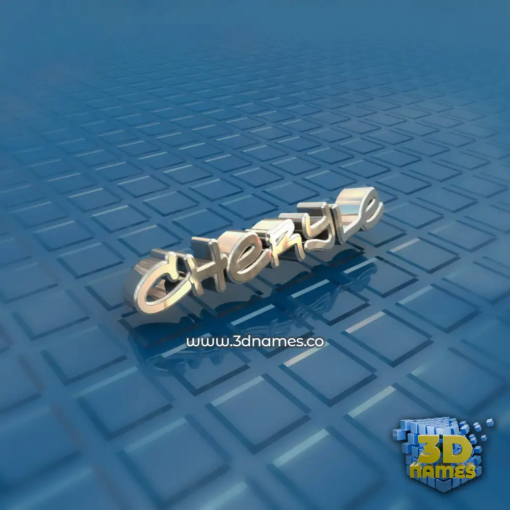 cheryle in Blue Bling style - 3D name wallpaper