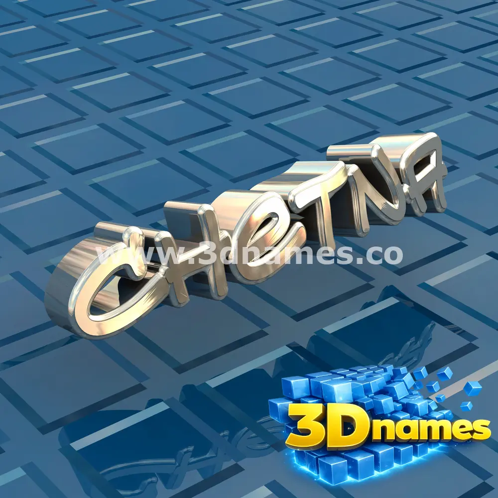 chetna in Blue Bling style - 3D name wallpaper