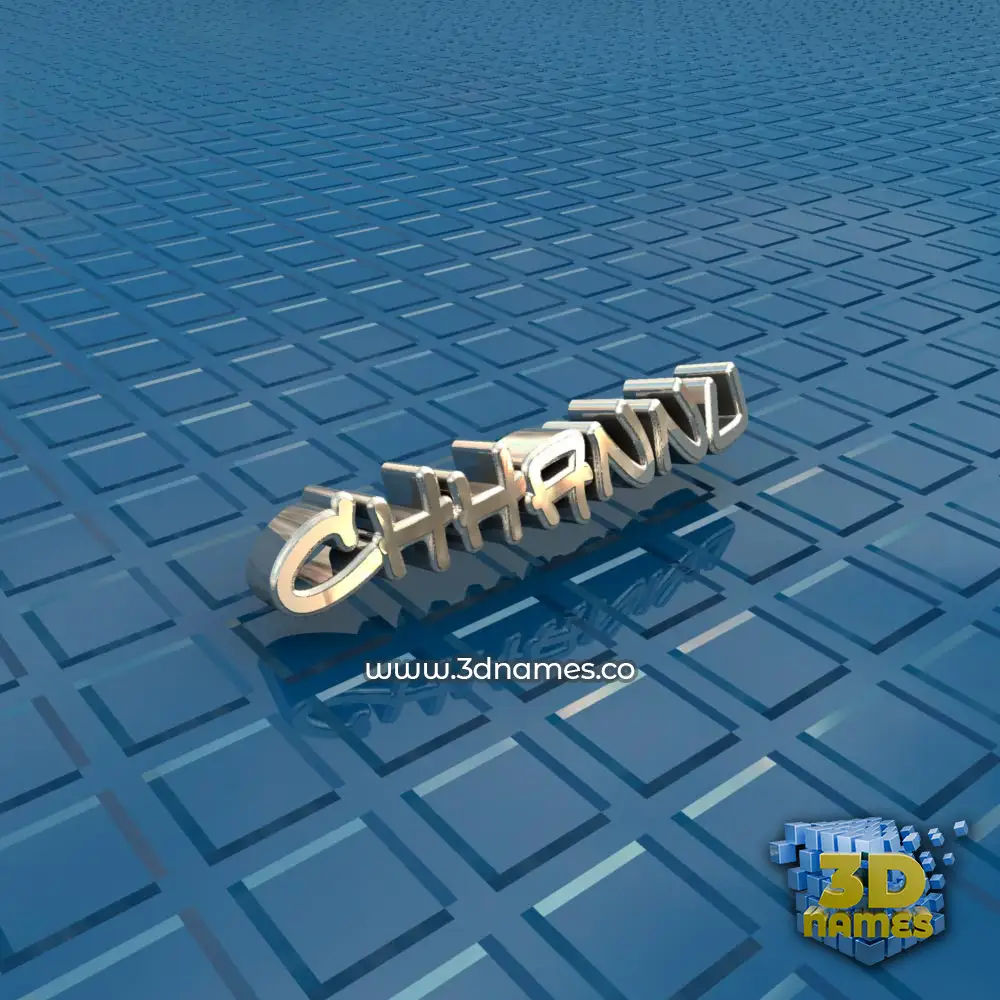 chhannu in Blue Bling style - 3D name wallpaper