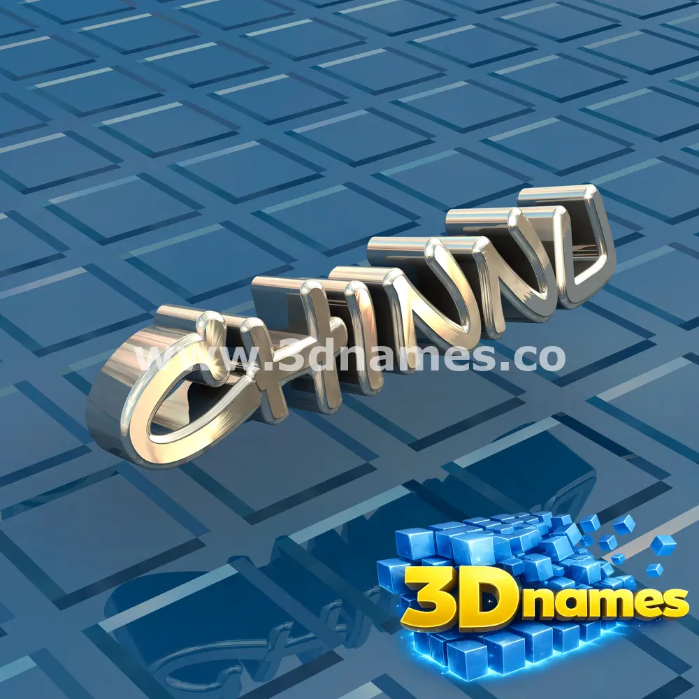 chinnu in Blue Bling style - 3D name wallpaper