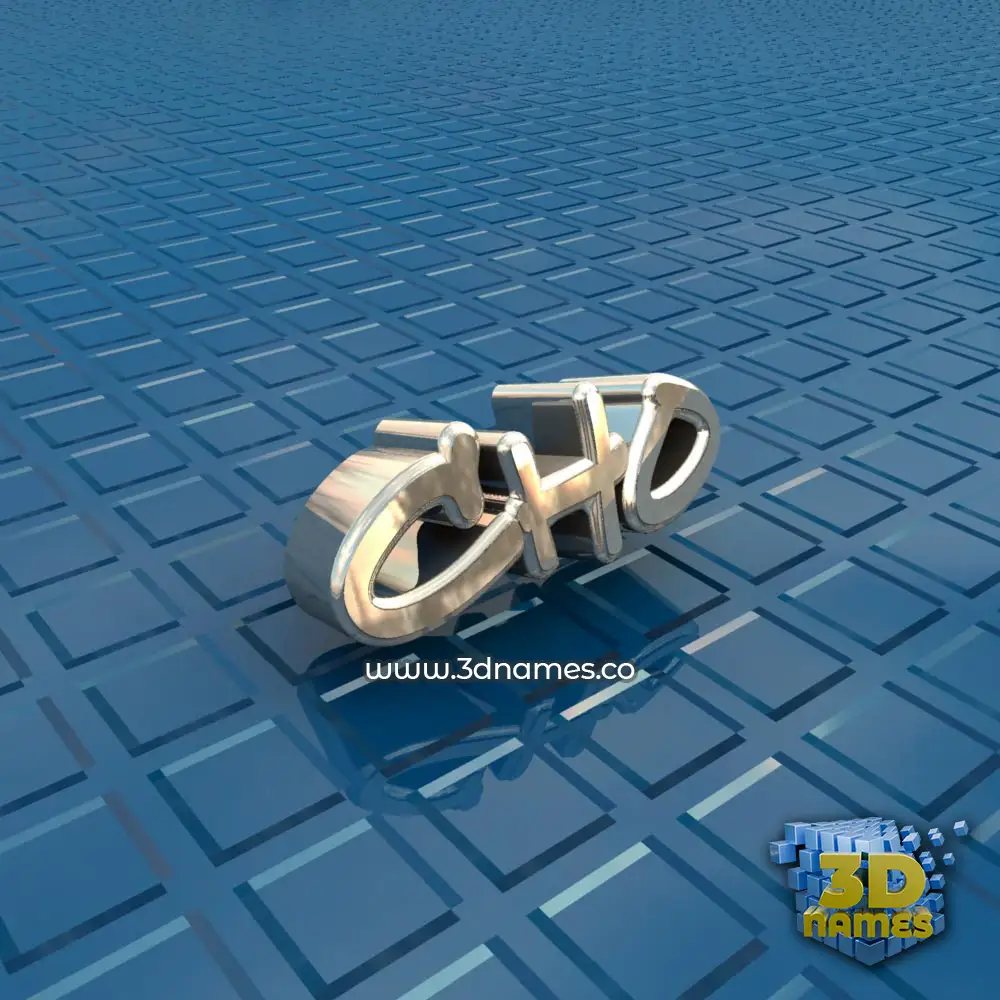 cho in Blue Bling style - 3D name wallpaper