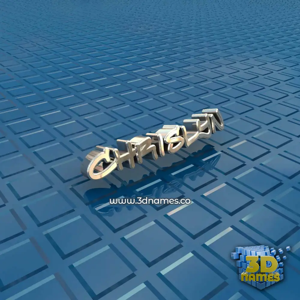 chrislyn in Blue Bling style - 3D name wallpaper