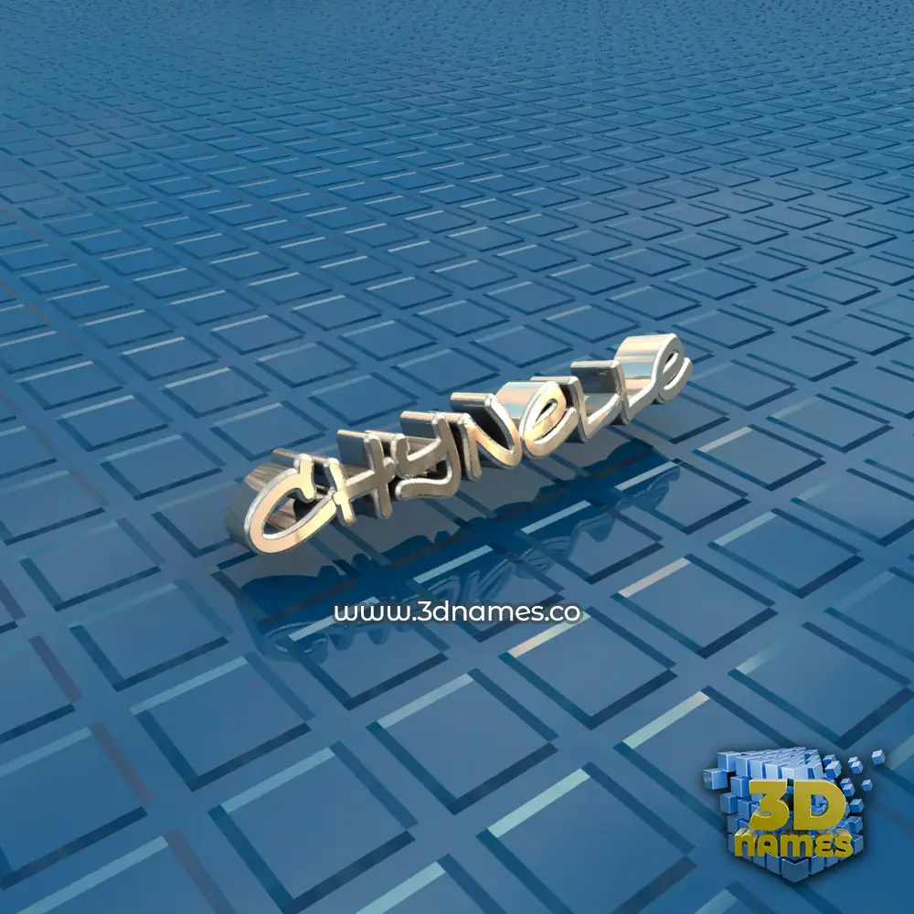 chynelle in Blue Bling style - 3D name wallpaper