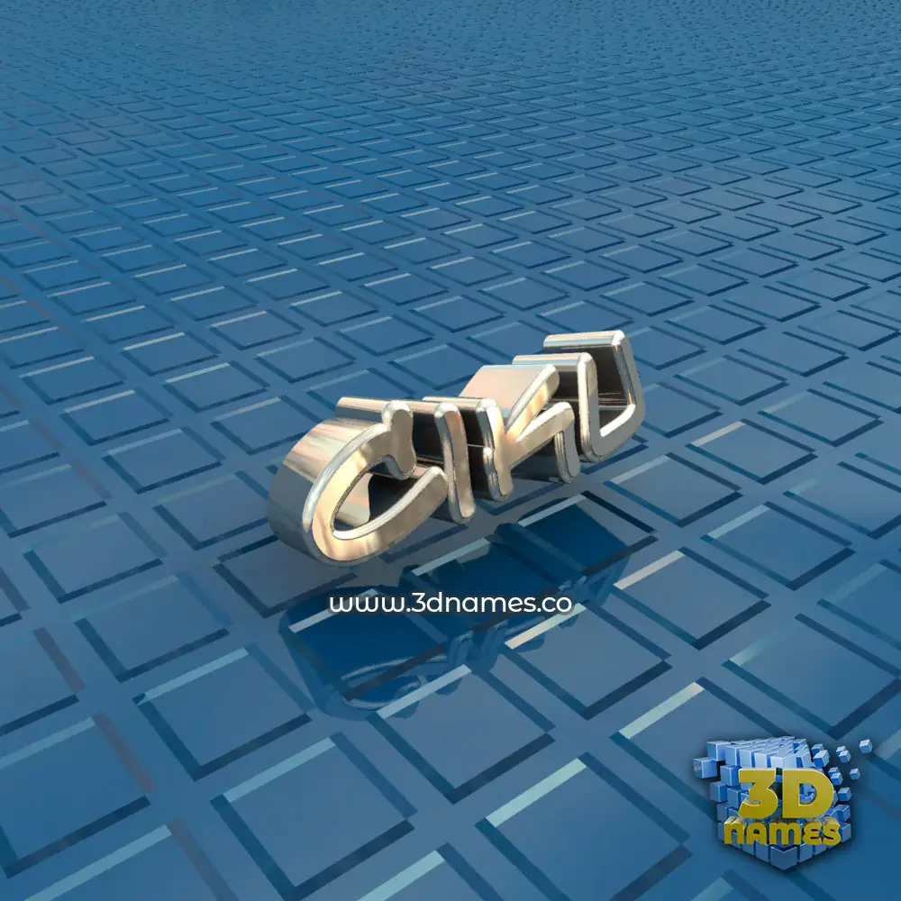 ciku in Blue Bling style - 3D name wallpaper