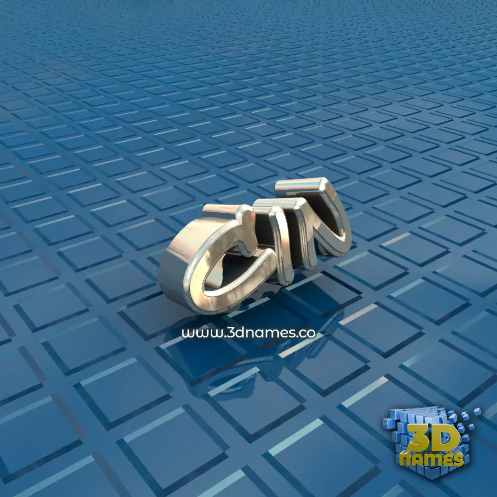 cin in Blue Bling style - 3D name wallpaper