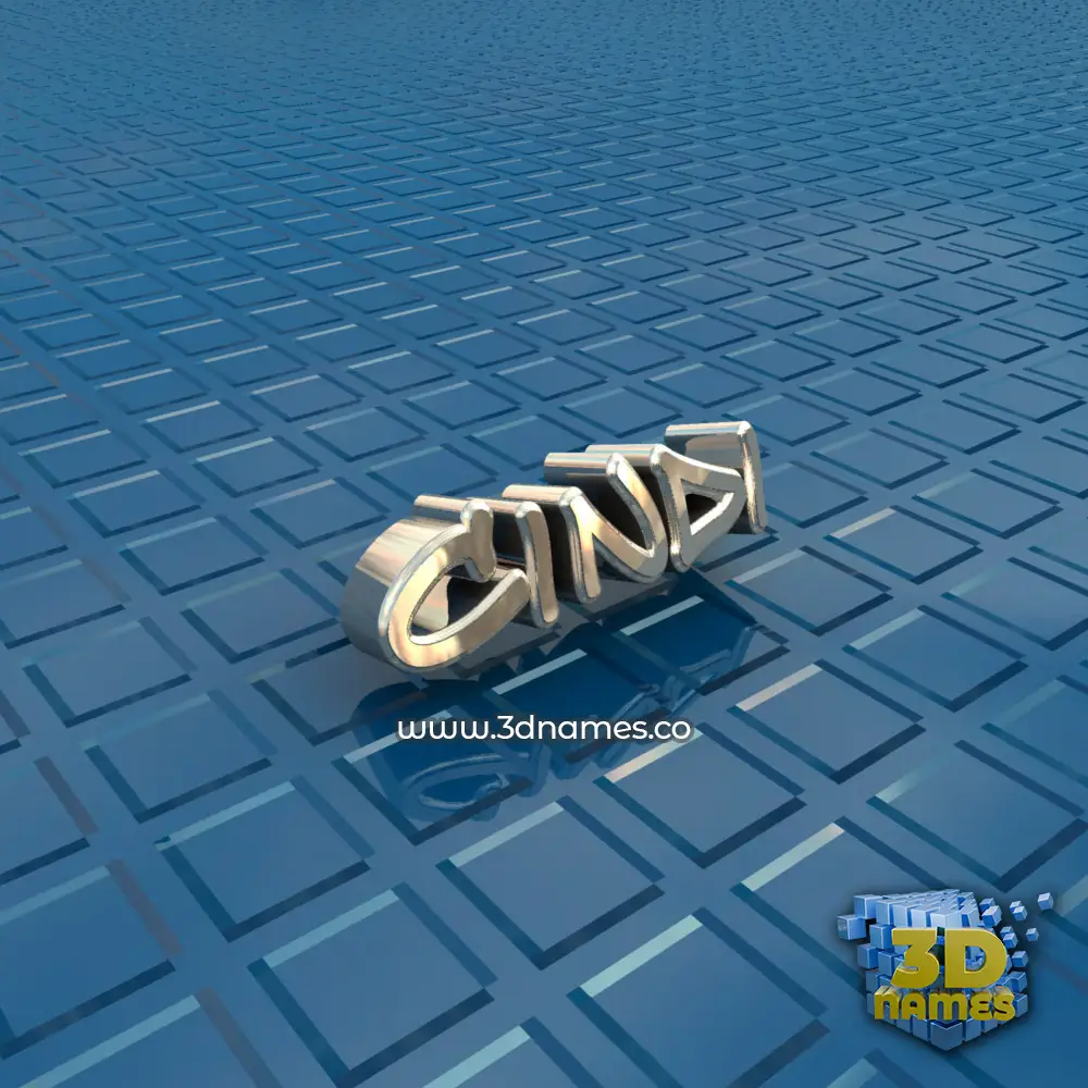 cindi in Blue Bling style - 3D name wallpaper