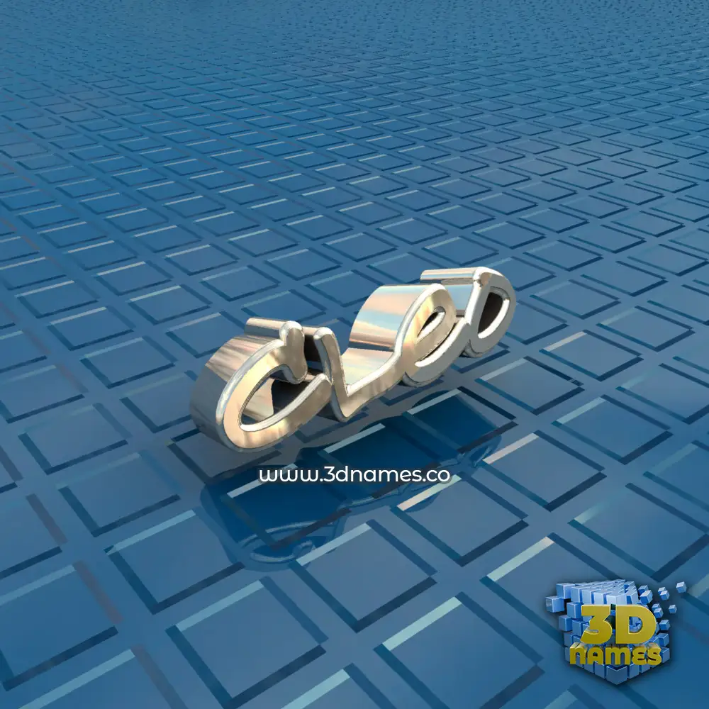 cleo in Blue Bling style - 3D name wallpaper