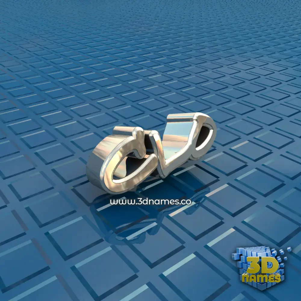 clo in Blue Bling style - 3D name wallpaper