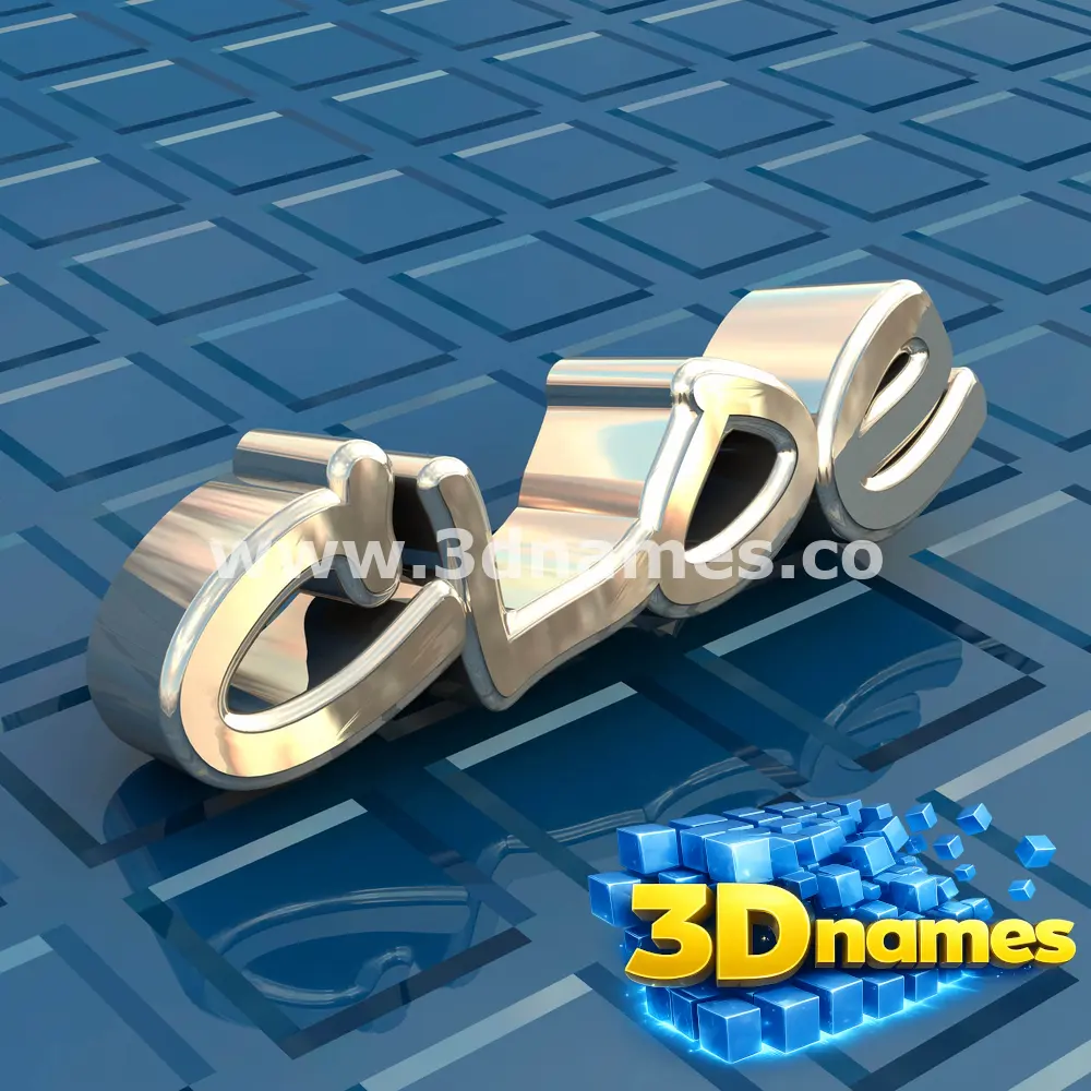 cloe in Blue Bling style - 3D name wallpaper