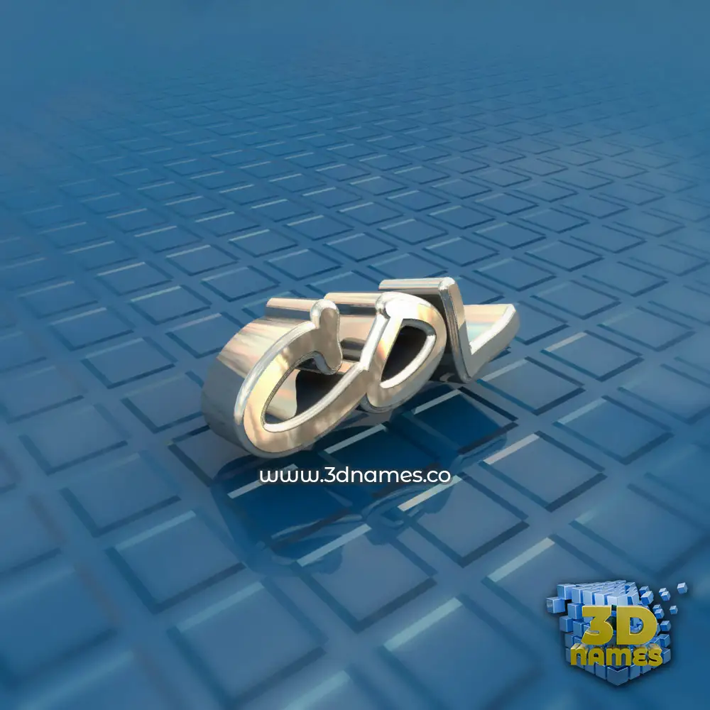 col in Blue Bling style - 3D name wallpaper