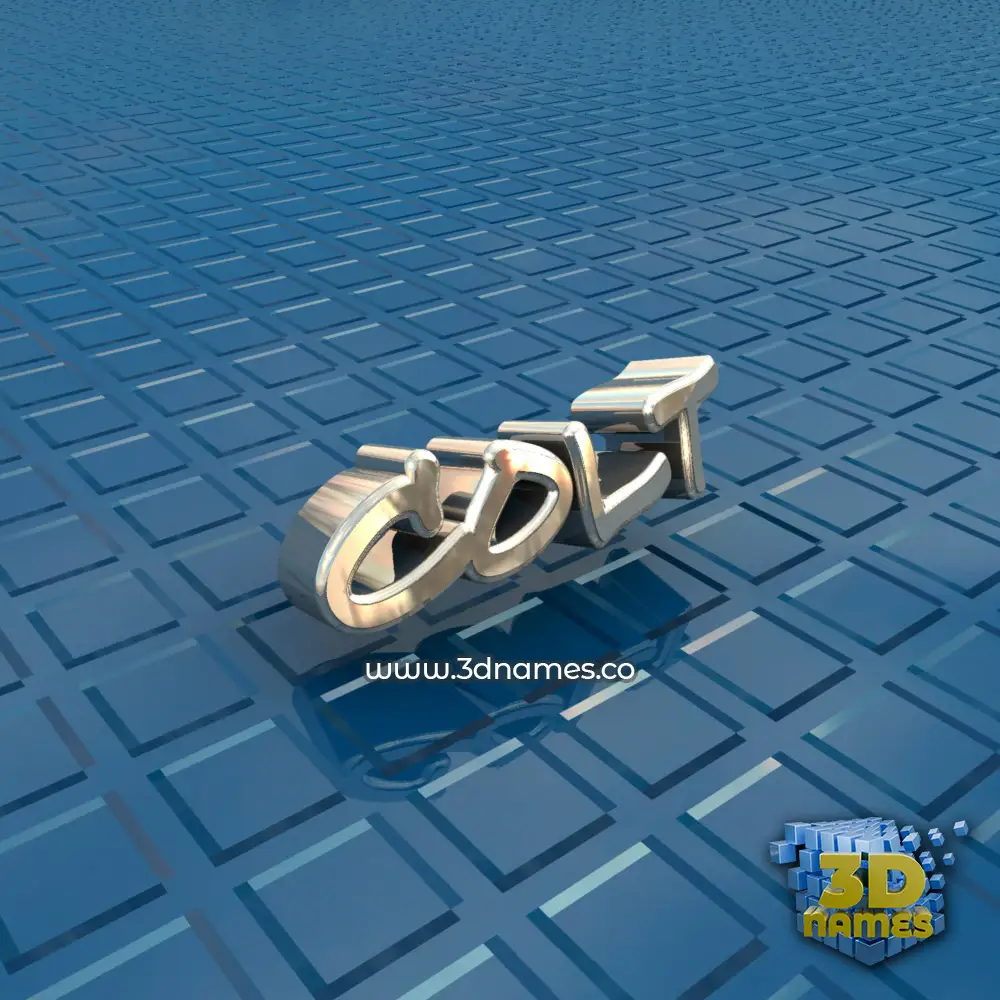 colt in Blue Bling style - 3D name wallpaper