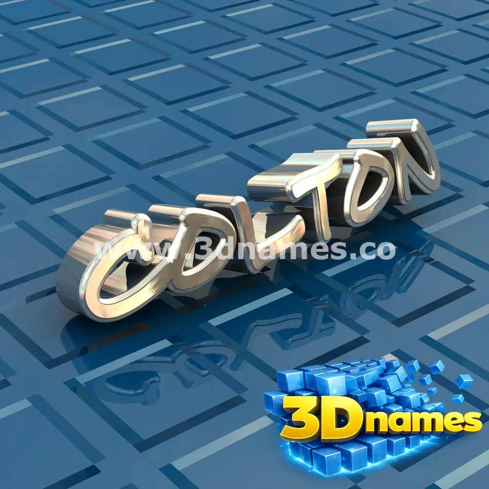 colton in Blue Bling style - 3D name wallpaper