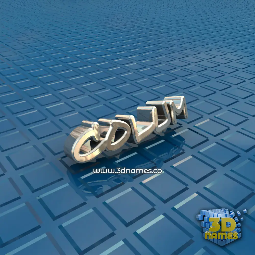 colum in Blue Bling style - 3D name wallpaper