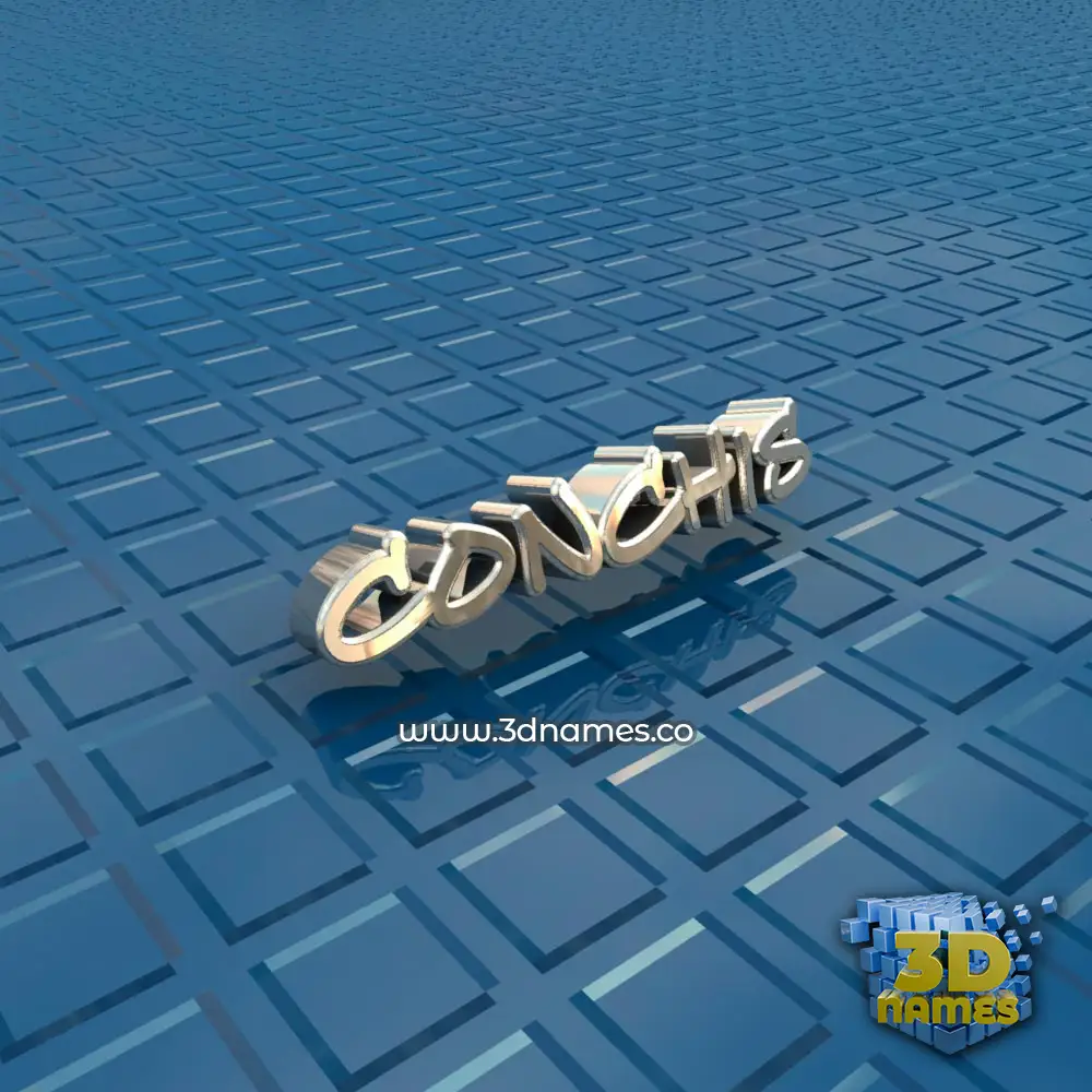 conchis in Blue Bling style - 3D name wallpaper
