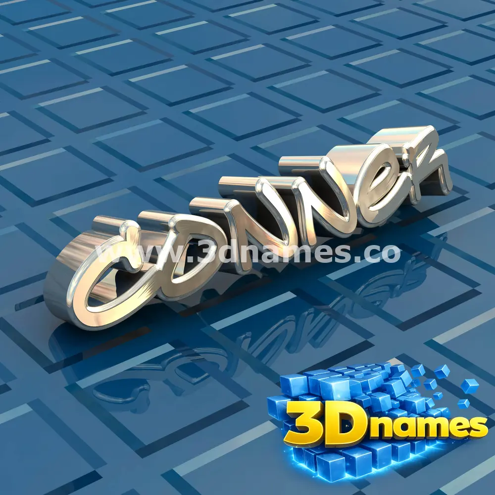 conner in Blue Bling style - 3D name wallpaper