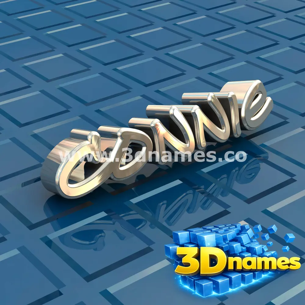 connie in Blue Bling style - 3D name wallpaper