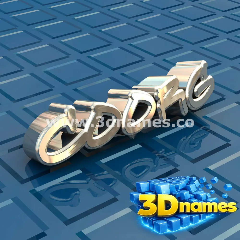 coorg in Blue Bling style - 3D name wallpaper