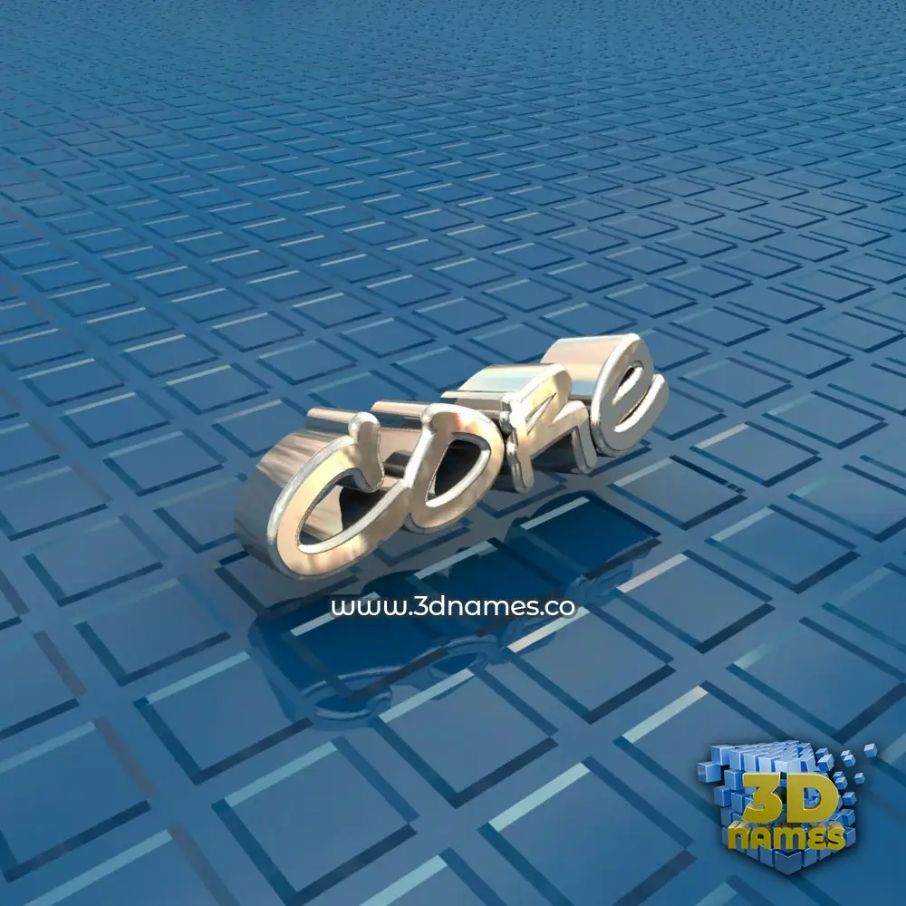 core in Blue Bling style - 3D name wallpaper