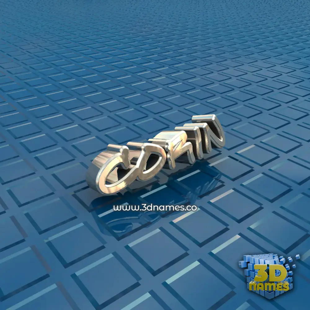 corin in Blue Bling style - 3D name wallpaper