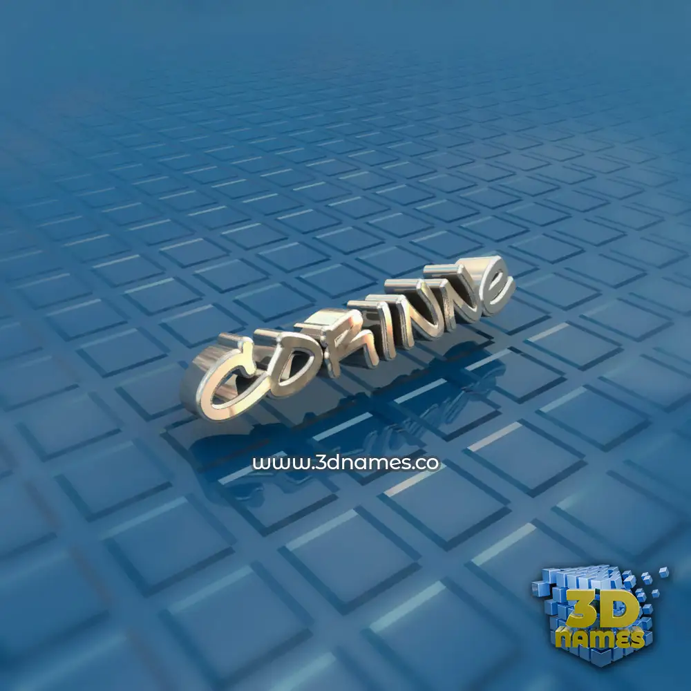 corinne in Blue Bling style - 3D name wallpaper