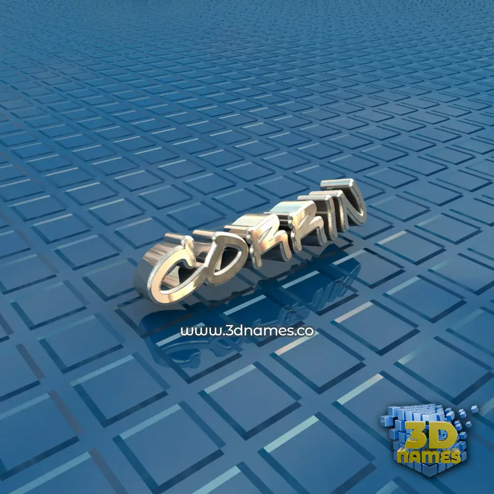 corrin in Blue Bling style - 3D name wallpaper