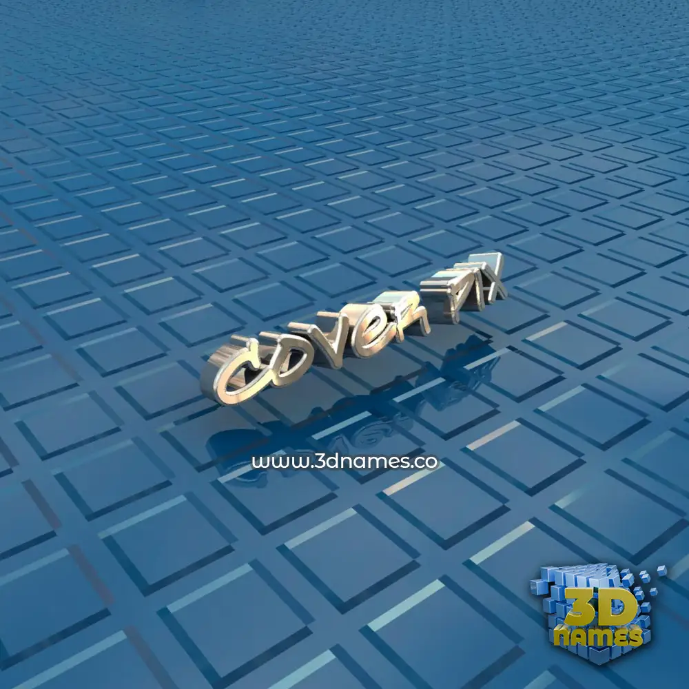 cover pix in Blue Bling style - 3D name wallpaper