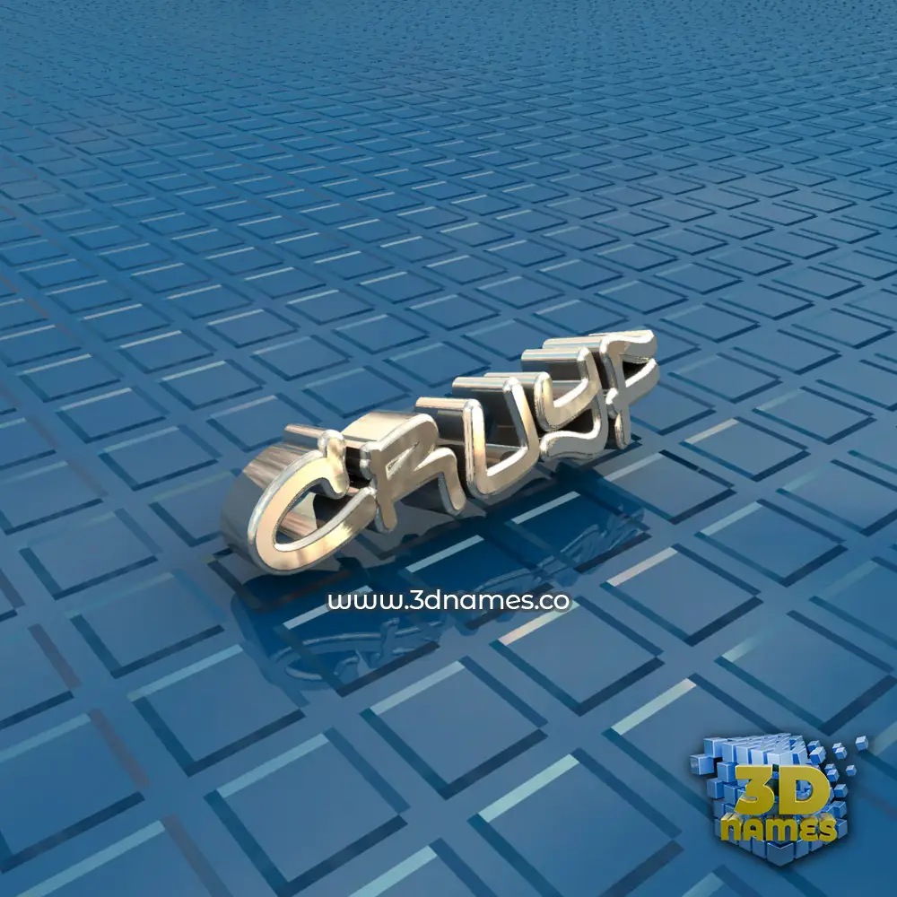 cruyf in Blue Bling style - 3D name wallpaper