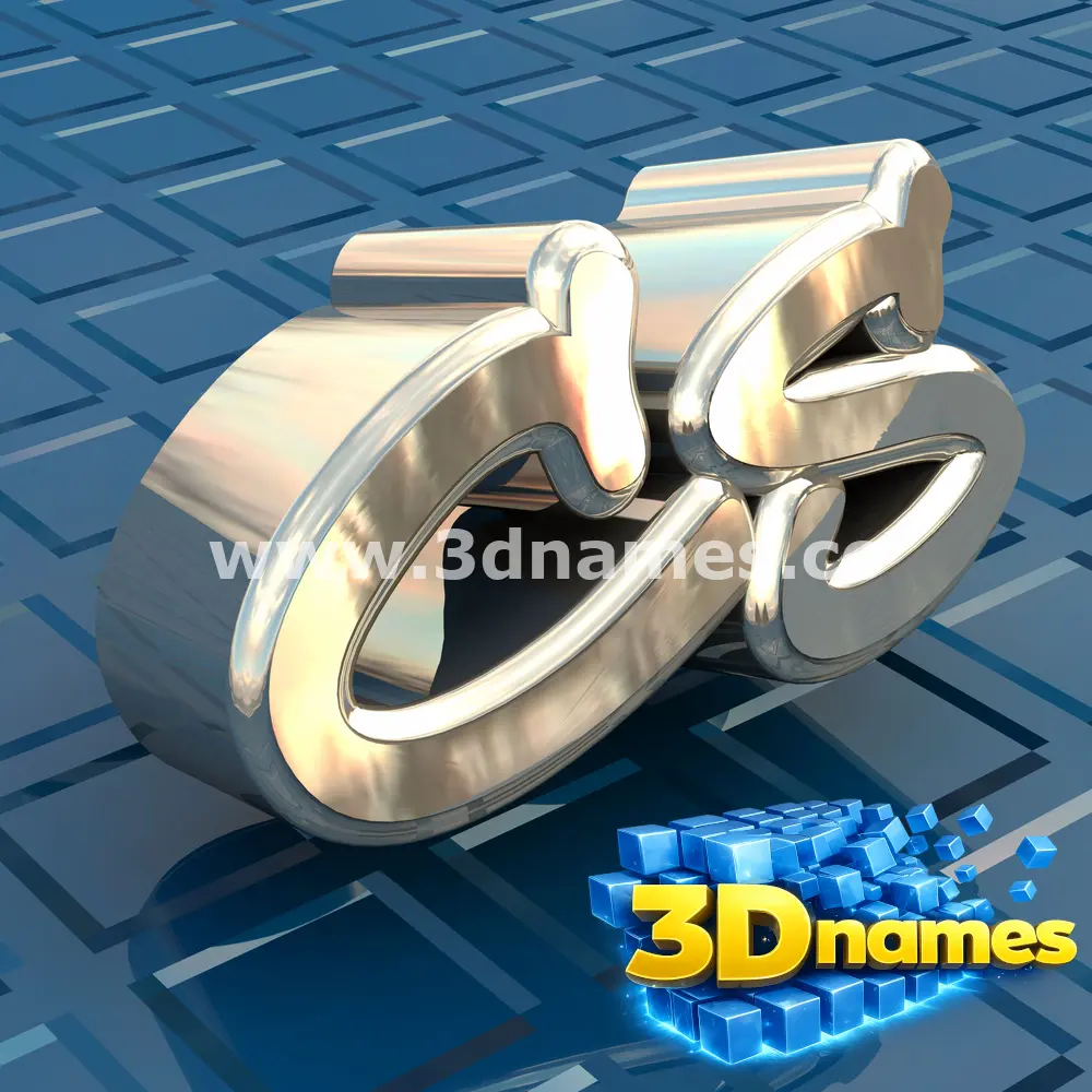 cs in Blue Bling style - 3D name wallpaper