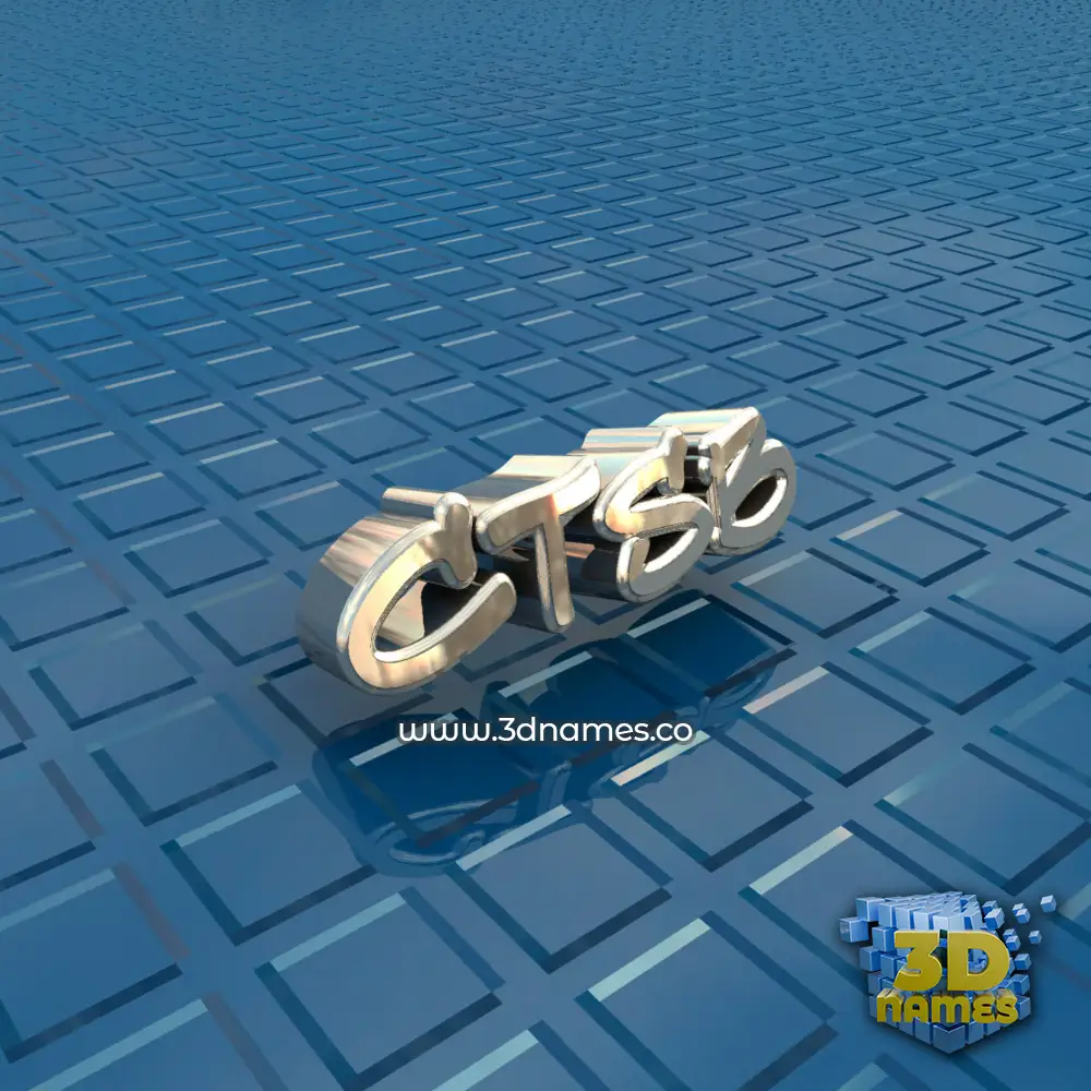 ctsb in Blue Bling style - 3D name wallpaper