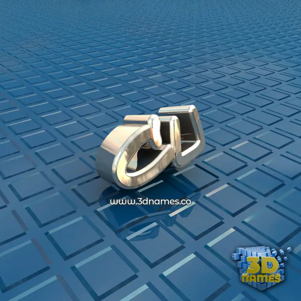 cu in Blue Bling style - 3D name wallpaper