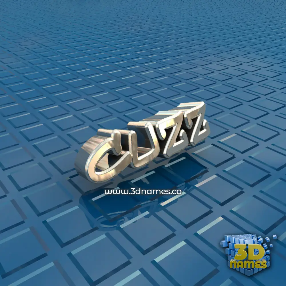 cuzz in Blue Bling style - 3D name wallpaper
