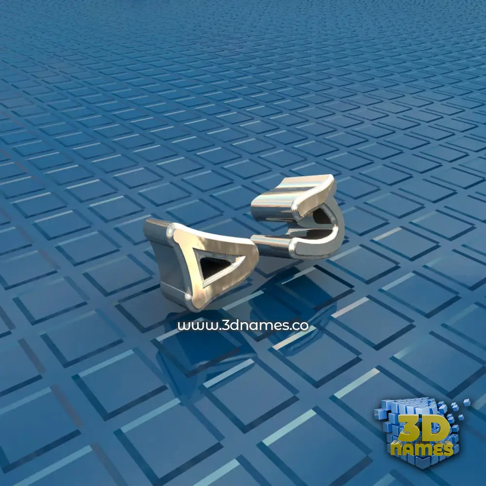 d j in Blue Bling style - 3D name wallpaper