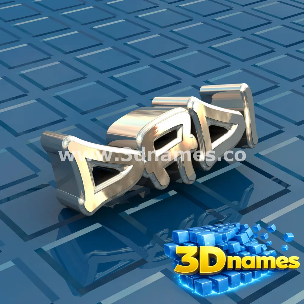 dadi in Blue Bling style - 3D name wallpaper