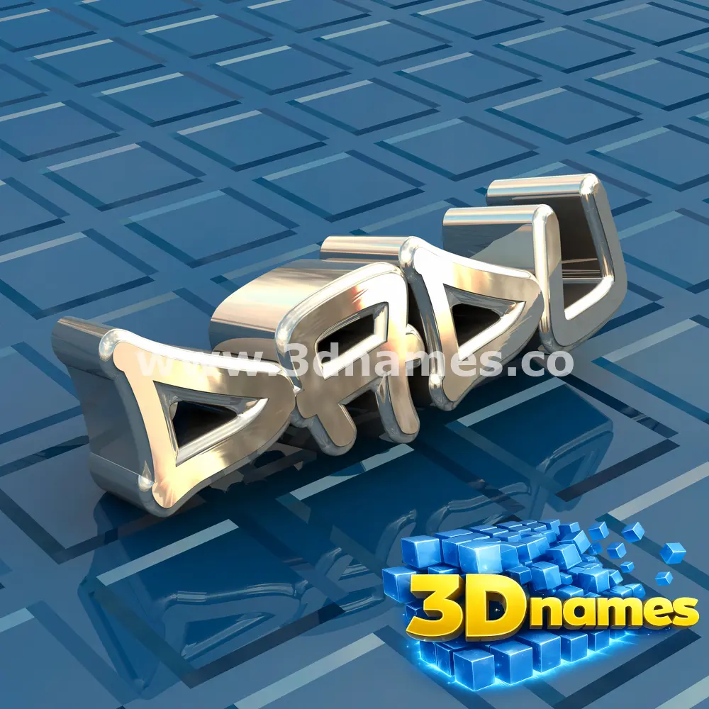 dadu in Blue Bling style - 3D name wallpaper