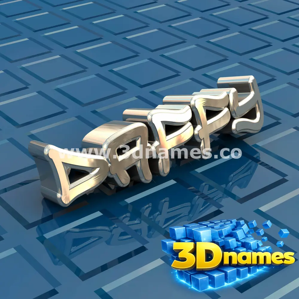 daffy in Blue Bling style - 3D name wallpaper