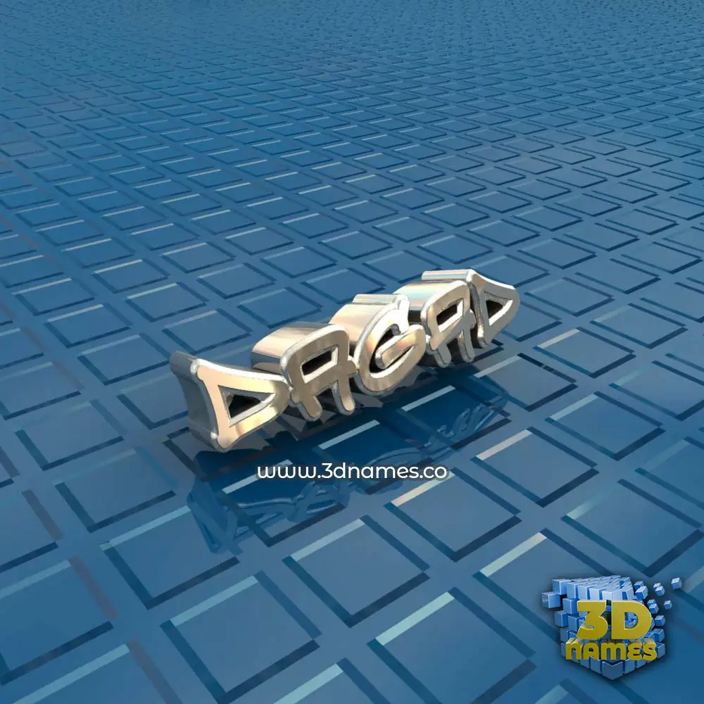 dagad in Blue Bling style - 3D name wallpaper