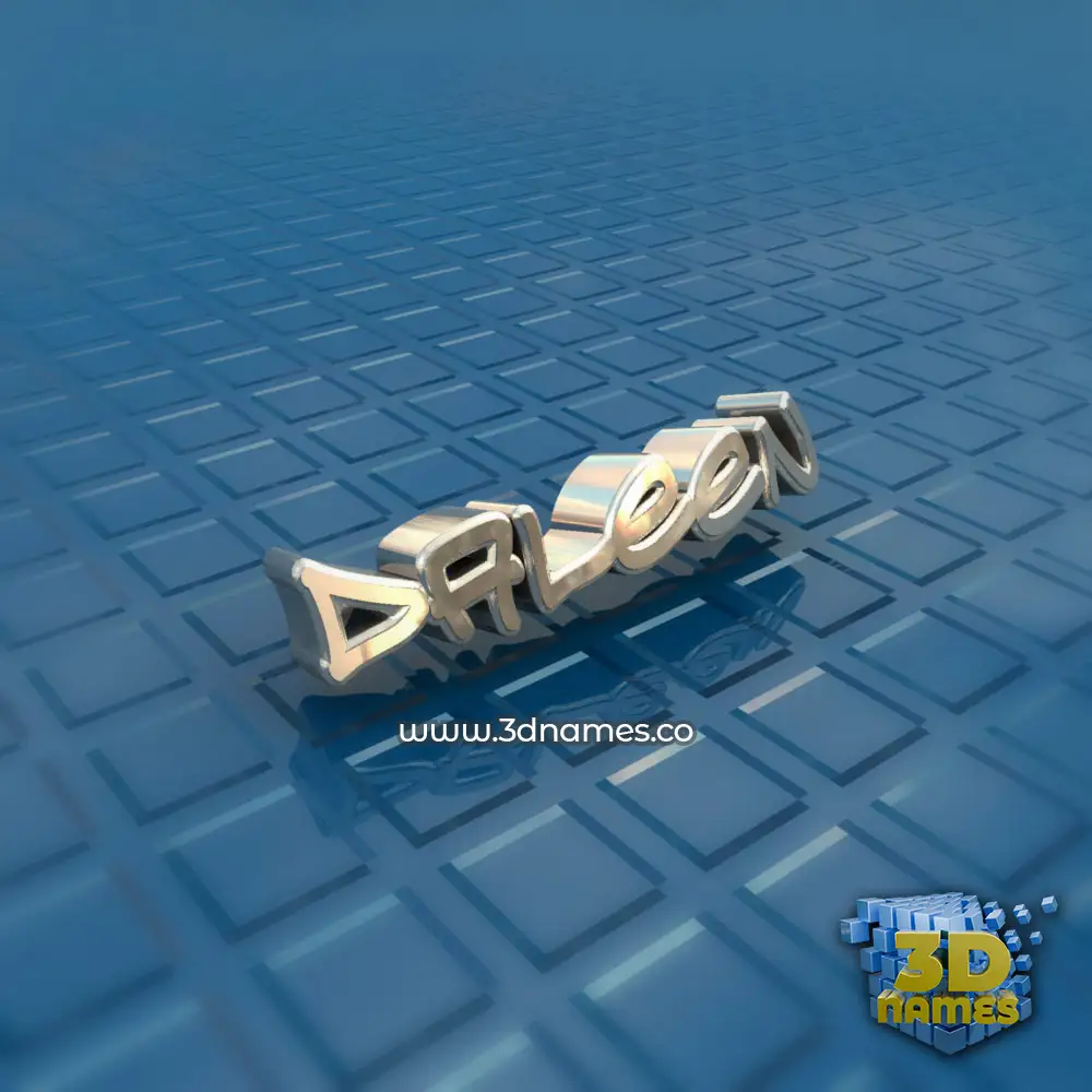 daleen in Blue Bling style - 3D name wallpaper