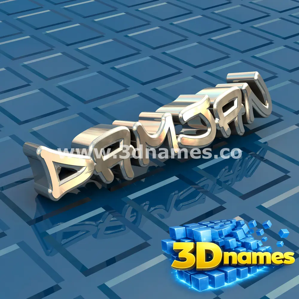 damjan in Blue Bling style - 3D name wallpaper
