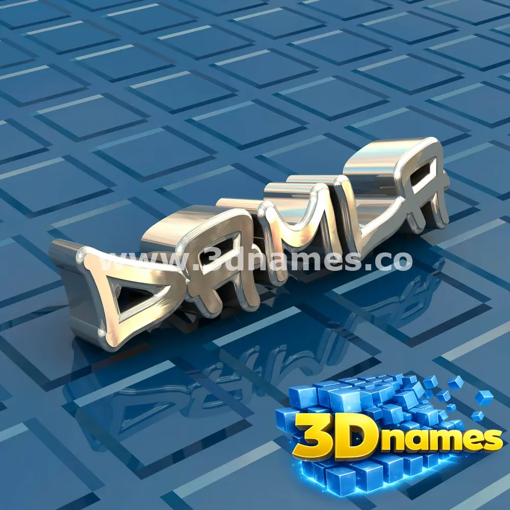 damla in Blue Bling style - 3D name wallpaper