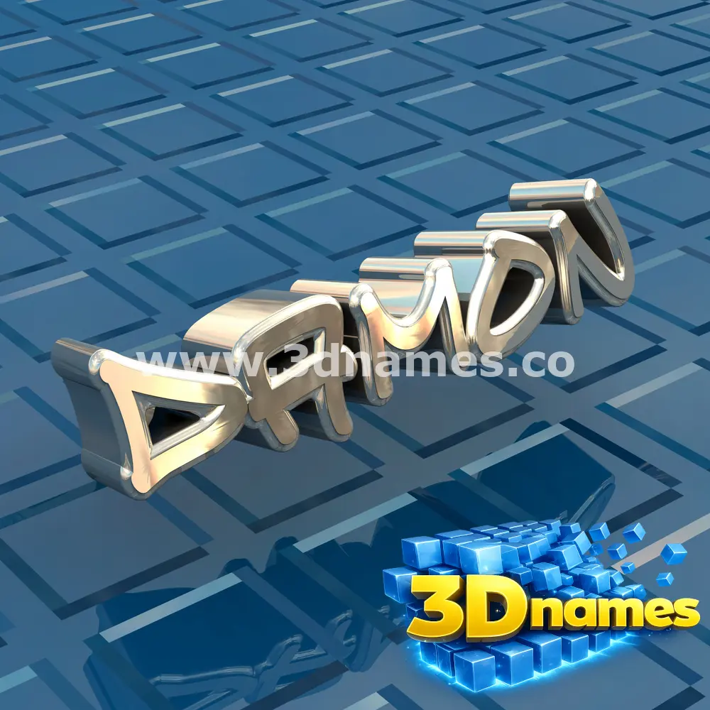 damon in Blue Bling style - 3D name wallpaper