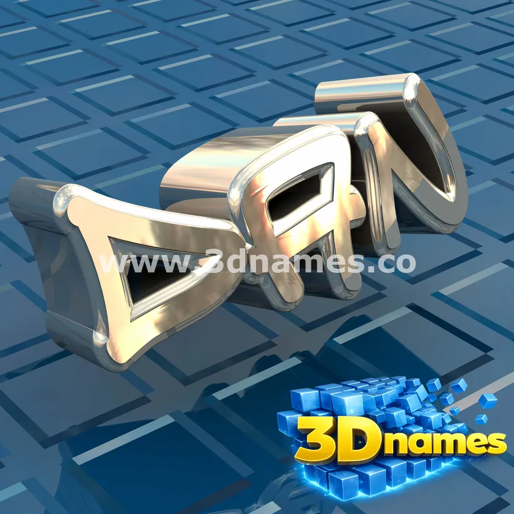 dan in Blue Bling style - 3D name wallpaper