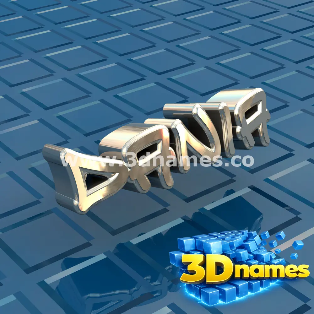 dania in Blue Bling style - 3D name wallpaper