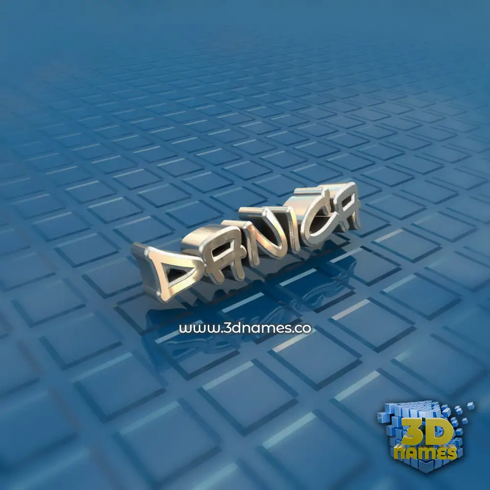 danica in Blue Bling style - 3D name wallpaper