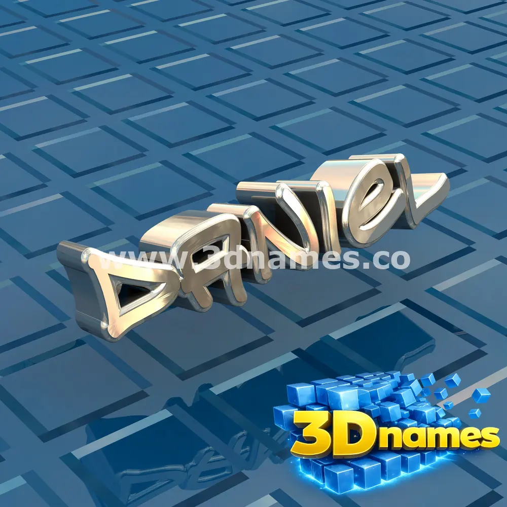 daniel in Blue Bling style - 3D name wallpaper