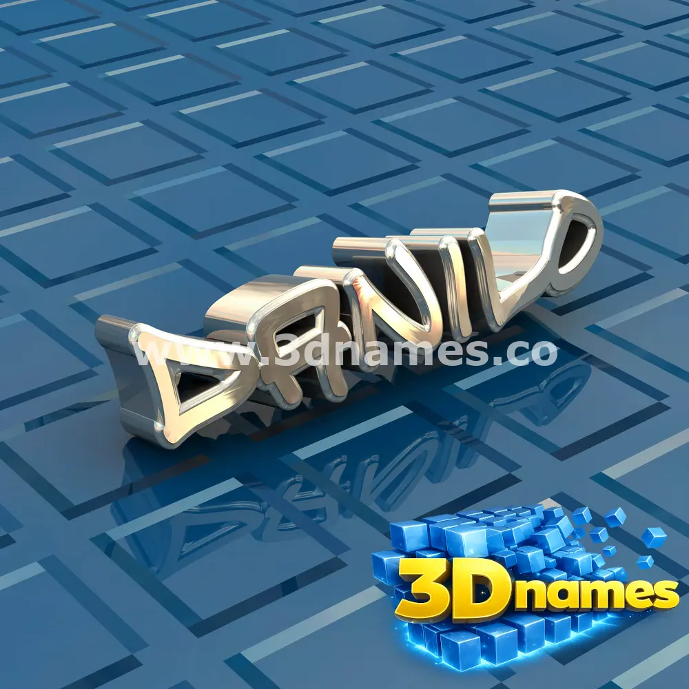 danilo in Blue Bling style - 3D name wallpaper